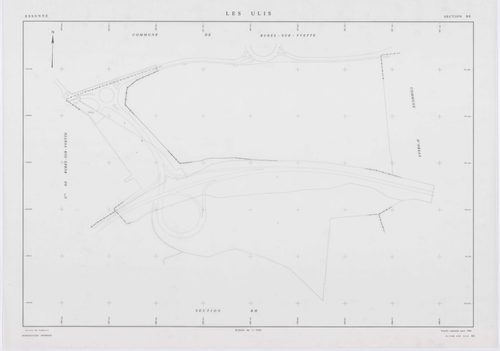 ULIS (LES), plans minutes de conservation : tableau d'assemblage,1987, Ech. 1/10000 ; plans des sections BE, BH, BI, BK, BL, BM, BP, BS, 1986, Ech. 1/1000, sections BN, BO, BR, 1986, Ech. 1/2000. Polyester. N et B. Dim. 105 x 80 cm [12 plans]. 