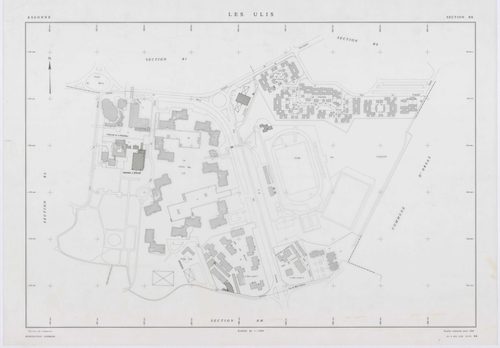 ULIS (LES), plans minutes de conservation : tableau d'assemblage,1987, Ech. 1/10000 ; plans des sections BE, BH, BI, BK, BL, BM, BP, BS, 1986, Ech. 1/1000, sections BN, BO, BR, 1986, Ech. 1/2000. Polyester. N et B. Dim. 105 x 80 cm [12 plans]. 